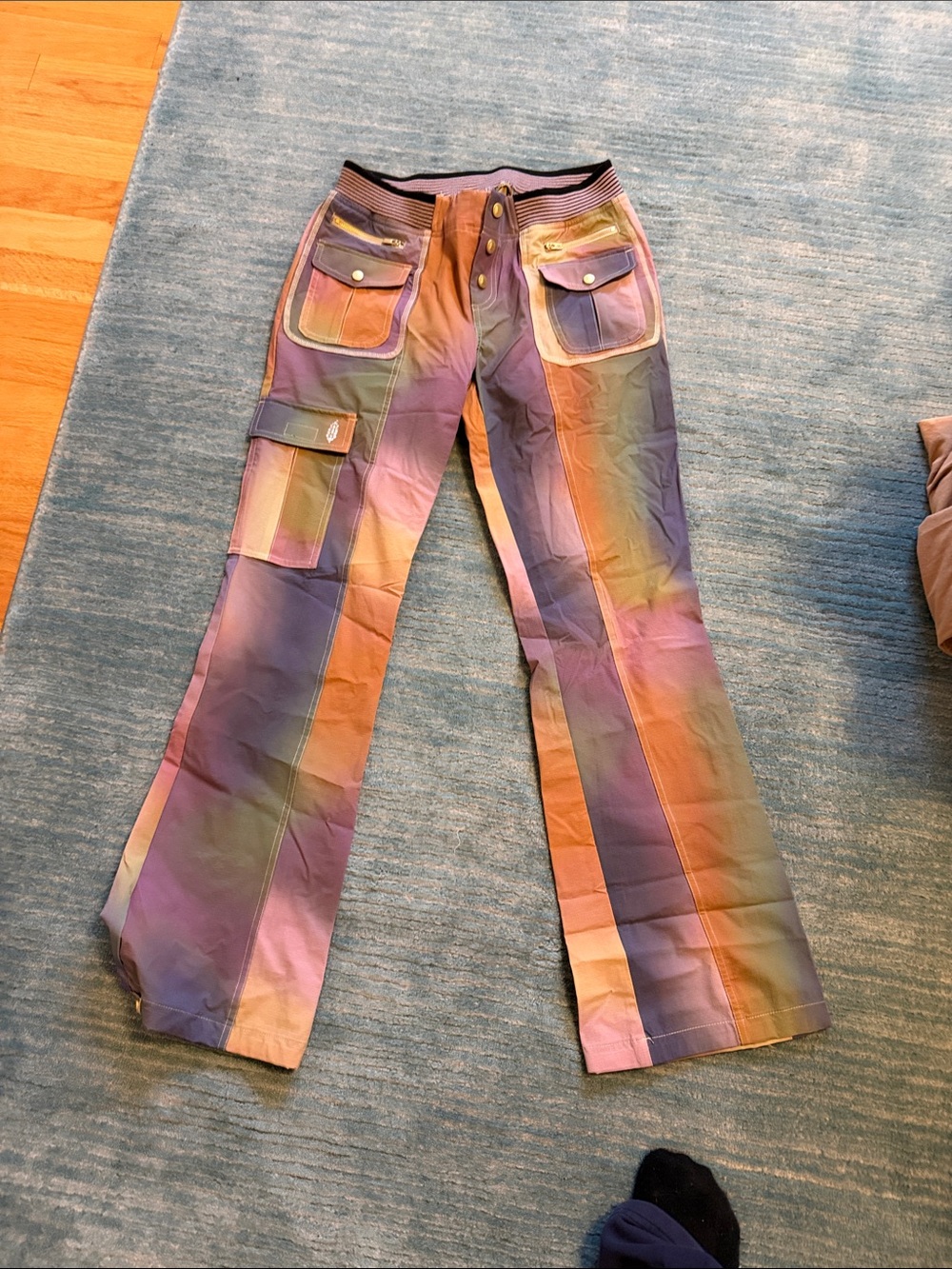 FP Movement by Free People Rainbow Fade Cargo Pants — Multicolor
